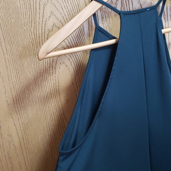 Zara Trafaluc dark green racerback dress Size Medium - Picture 6 of 10